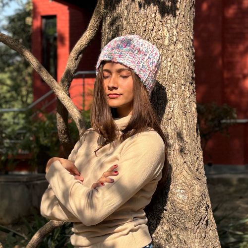 Pastel Pink & Blue Essential Beanie