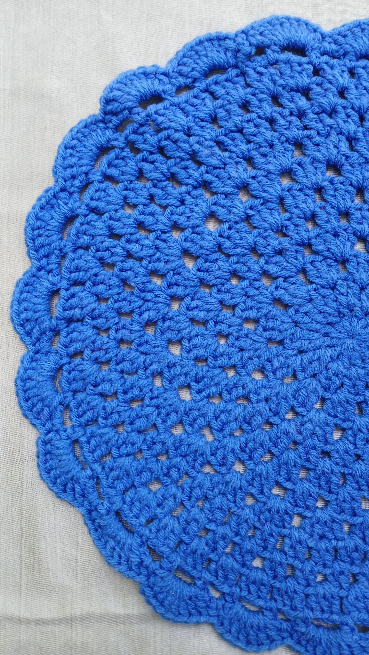 Crochet Placemat | Large | Pink | Single Piece
