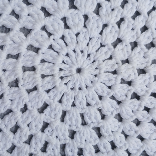 Crochet Placemat | Large | White | Single Piece