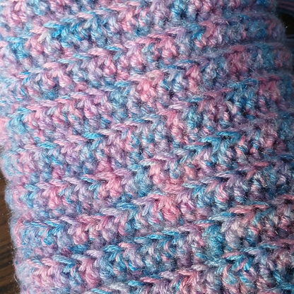 Pastel Ribbed Crochet Muffler |Unisex