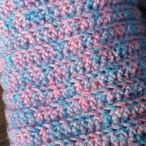 Pastel Ribbed Crochet Muffler |Unisex