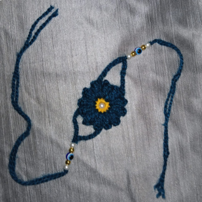 Ocean Bloom Crochet Rakhi