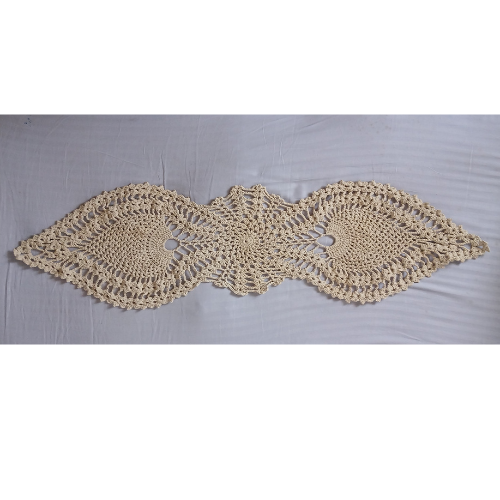 Ivory Crochet Table Runner | Cream Lace | Boho Table Decor