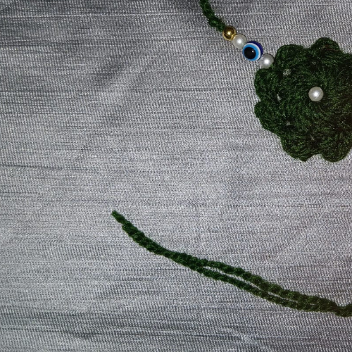 Green Crochet Rakhi
