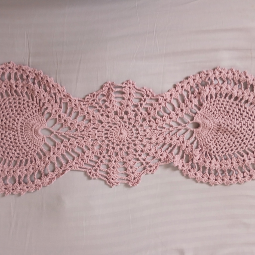 Lavender Crochet Table Runner | Purple Lace | Handcrafted Decor